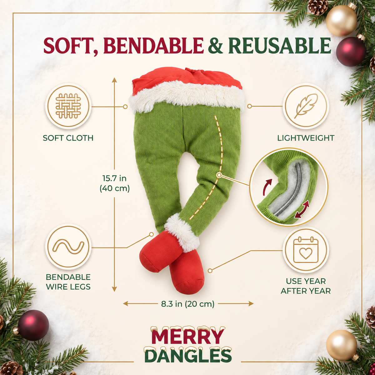 Merry Dangles™  Funny Legs